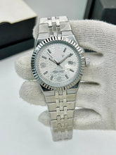Luxury Stainless Steel-Style Oyster Perpetual Watch – Premium Silver Dial | Date Display | Elegant Men's Watch