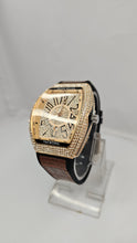 Black and Gold lced Frank Muller Watch