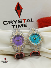 Crystal Time Luxury Diamond Dial Watch – For Women Premium Crystal Studded